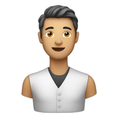 Homme avec calvitie sticker