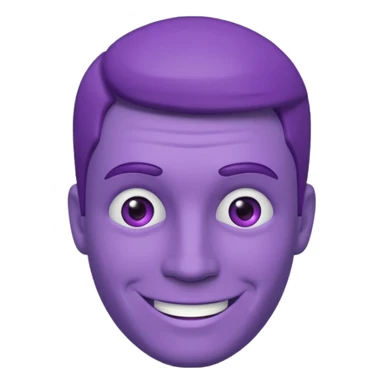 purple man portrait  sticker