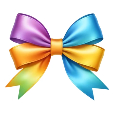 Parlak kurdele sticker