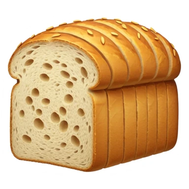 sliced loaf without face  sticker