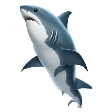 shark in fridge sticker
