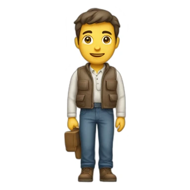 Homme à poile sticker