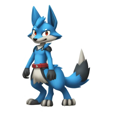 Lucario-Lombax-Sergal full body sticker