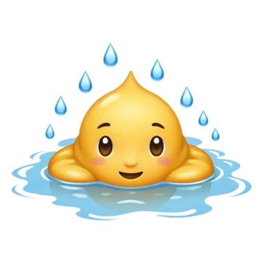 puddle of water sticker