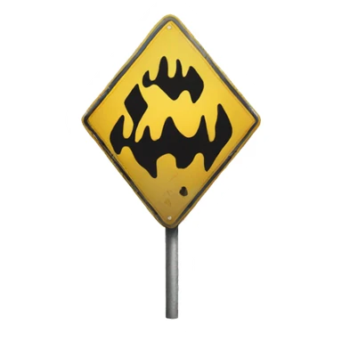 dangerous sign sticker
