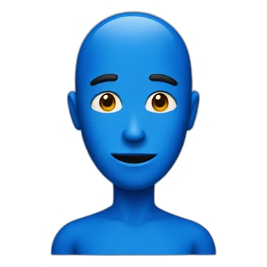 blue person sticker