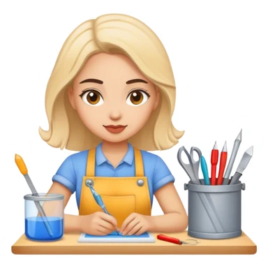 Crafting diy girl  sticker