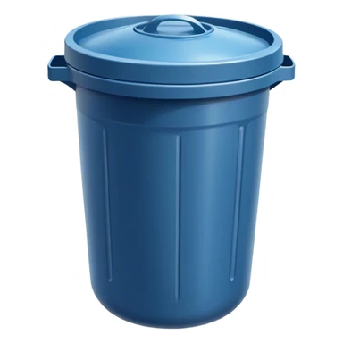 Plastic garbage can sticker