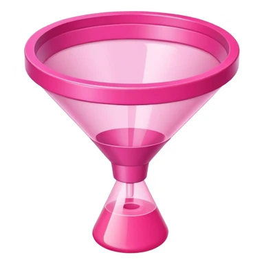pink ai search funnel sticker