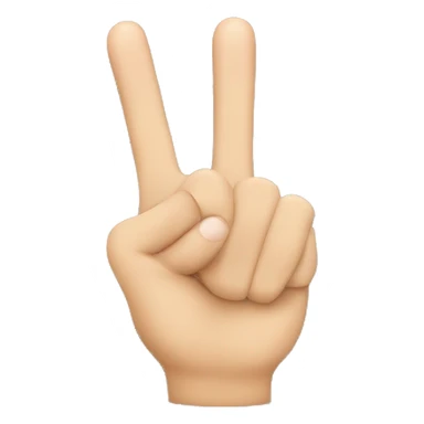 Emoji bitting one finger  sticker