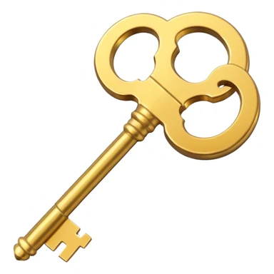 chìa khóa vàng sticker