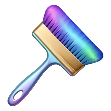 Iridescent brush sticker