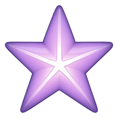 light lilac star sticker