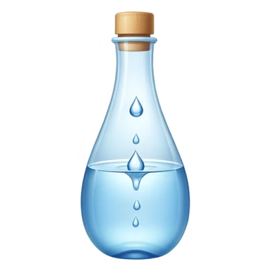 water with a bottle of water in front  sticker