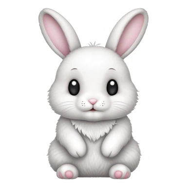 cute bunny rabbit saying buenas noches sticker