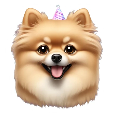 Birthday Creme Pomeranian  sticker