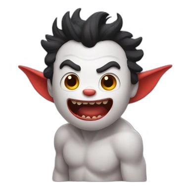 cute demon by pixar sticker