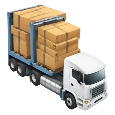 18 wheeler carrying forklifts sticker