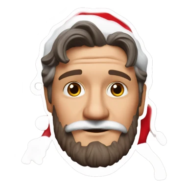 Pedro Pascal as Santa Claus  sticker