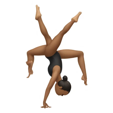 gymnast doing a handstand sticker