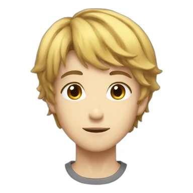 Garçon manga beau sticker