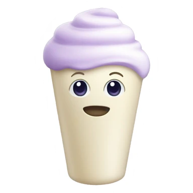 Cream in white and purple tube sticker