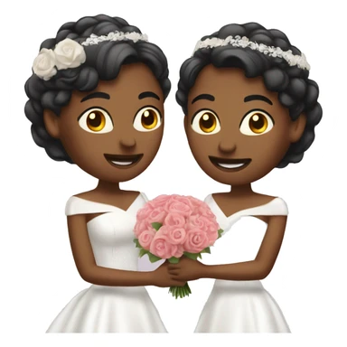 Two lesbians getting married  sticker