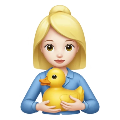 Vecna  from stranger things holding a duck sticker