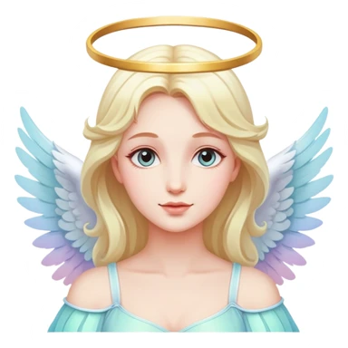 Divine angelic romantic pastel wings  sticker