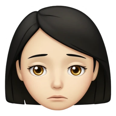 triste pelo negro sticker