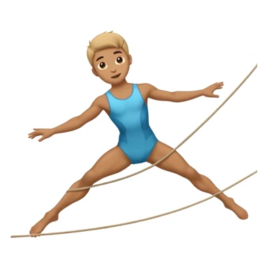 Acrobat – Slim performer mid-flip or balancing on rope sticker