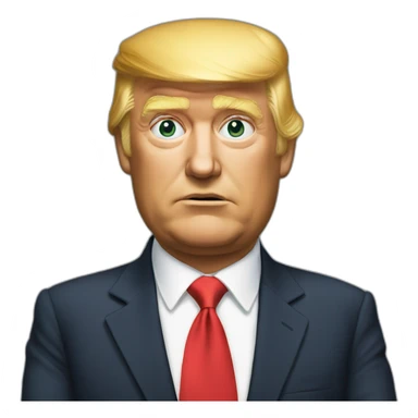 Trump embrasse sticker