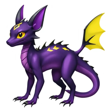 Shiny Salandit-Noivern-Umbreon-Hybrid (Full body) sticker