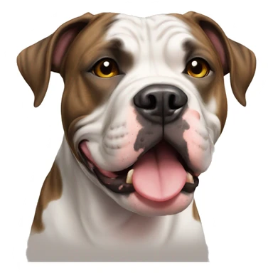 Brindle pitbull American bulldog sticker