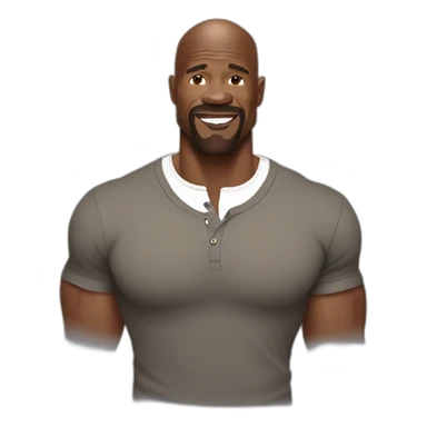 terry crews cartoon wearing henley sticker
