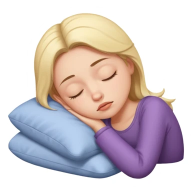 Sleepy girl sticker