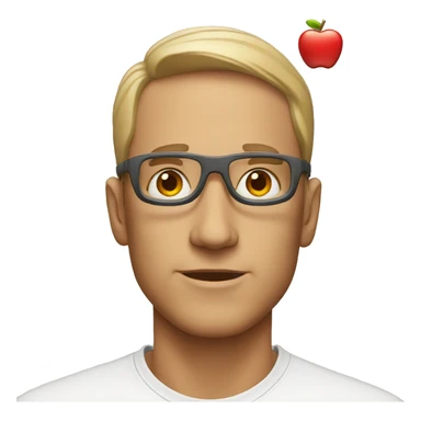 men with apple vision sticker
