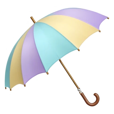 
pastel umbrella sticker