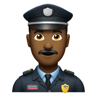 sick security guard  sticker