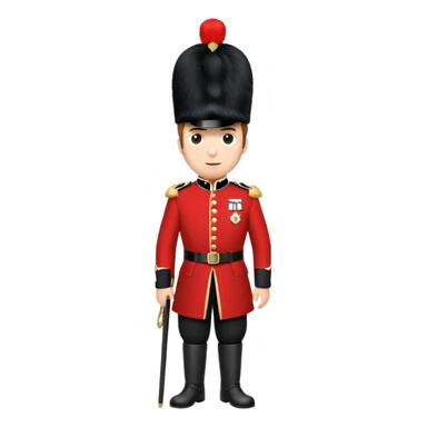 British royal guard with tall hat sticker