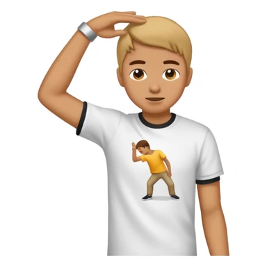 Someone doing a dab sticker