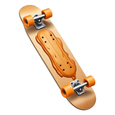 A skateboard made out of fingers sticker