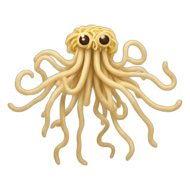 flying spaghetti monster sticker