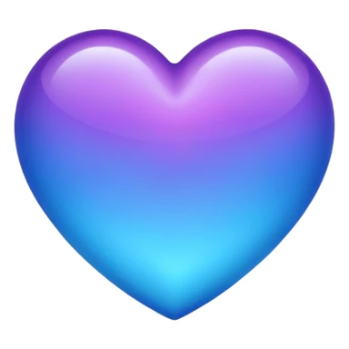 purple and blue heart sticker