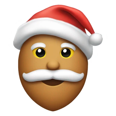 heart with santa hat sticker