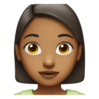 Girl with hands under face and endearing eyes sticker