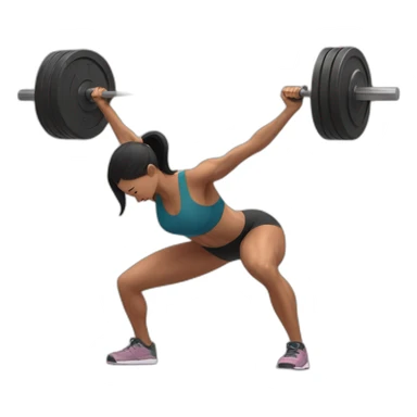  woman doing deadlift exercise sticker