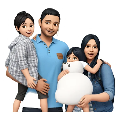 friends enjoying outdoors together sticker