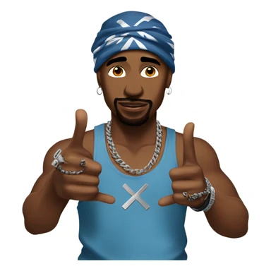 Tupac doing the west side  sticker