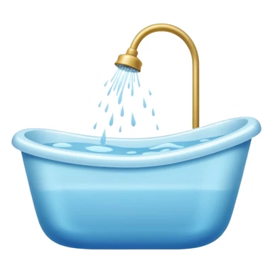 Bathtub full of water sticker